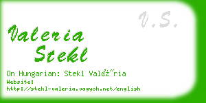 valeria stekl business card